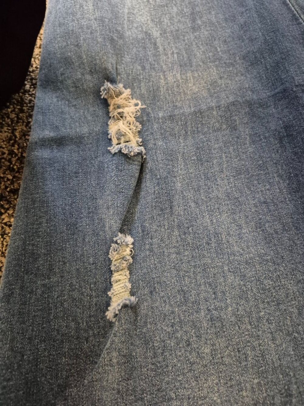 Women's High-Waisted Distressed Skinny Jeans Size 16 by Blue Turtle - Picture 7 of 12